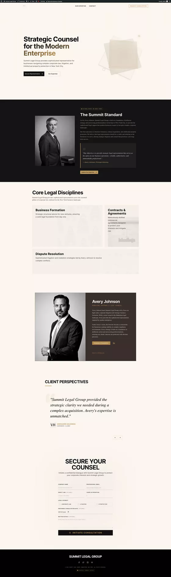 Summit Legal Group website